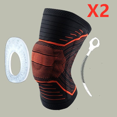 Knee Patella Protector Brace Silicone Spring Knee Pad Knee Patella Protector Brace Silicone Spring Knee Pad